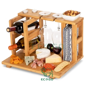 Estantería de escritorio de bambú, estantería de encimera, organizador de almacenamiento de escritorio ajustable, pantalla - Product Image 3