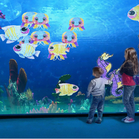Mesa de proyección de Pared Interactiva profesional para niños, pintura mágica para el hogar interior, juego táctil, mesa mágica de proyección de vídeo