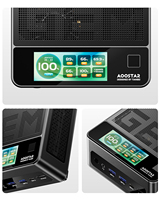 Mini PC AOOSTAR GEM12+ con AMD Ryzen 7 PRO 8845HS 5.1GHz, 32GB DDR5, 1TB SSD, Radeon 780M, WiFi6, BT5.2, USB4, Salida de Pantalla 4K
