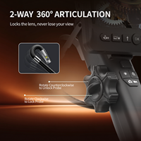 Cámara de Inspección Automotriz de 6.5mm, Endoscopio Industrial con Luz LED CMOS, Bidireccional 180°, Gran Venta °   Boroscopio Ajustable a Prueba de Agua para Video