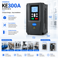 Convertisseur de fréquence monophasé/triphasé KE300A 220V-380V avec écran LCD pour applications professionnelles de moteurs