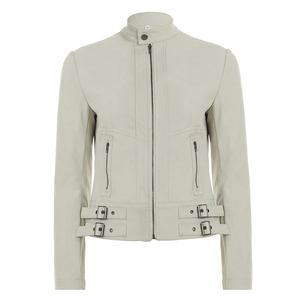 Veste tissée à col montant zippée, style Y2K rétro, vêtement d'extérieur décontracté pour femme, veste à manches longues style streetwear, haut tendance - Product Image 6