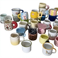 Mug en céramique tendance et créatif, style dessin animé, boîte mystère, pour le bureau, tasse à eau