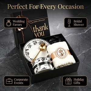 Juego de Regalo de Boda de Lujo Lunaire con Tarjeta Personalizable, Taza de Cerámica y Toalla, Ideal para Eventos Empresariales y Regalos de Agradecimiento - Product Image 5