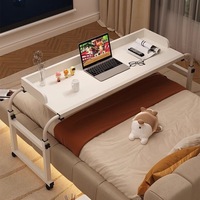Bureau d'étude réglable pour personne paresseuse, bureau d'ordinateur mobile pour chambre à coucher, bureau de travail sur lit