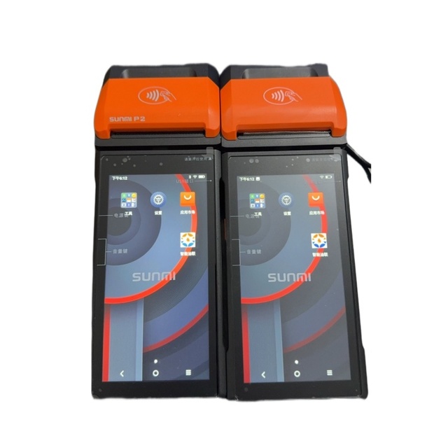 Android11 SUNMI P2 Smart Payment Terminal Cash Register Machine with Touch Screen Receipt Printer Connectivity Via WiFi