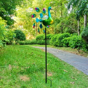 <span class=keywords><strong>Moulin</strong></span> à <span class=keywords><strong>vent</strong></span> solaire rotatif en métal, grande taille, Led magique, pour <span class=keywords><strong>jardin</strong></span> - Product Image 4