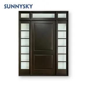 Wholesale price room interior wood door Apartment european install window solid wood main wooden designs doors for home