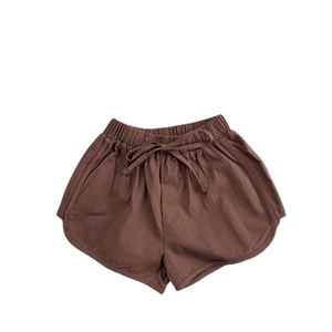 Hàn Quốc Phiên Bản Của Mùa Hè Trẻ Em Mới Của Quần Bé Trai Và Bé Gái Han Fan Son Nước Ngoài Phong Cách Rắn Màu Đàn Hồi Eo Dây Lỏng Casu - Product Image 1