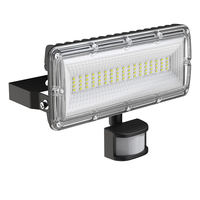 Reflector LED de 50W, 7000LM, 6500K, Blanco Frío, IP67, Impermeable, para Exteriores, con Sensor de Movimiento, para Jardín, Terraza, Patio