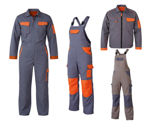 Men's High Quality Coverall Polyester Cotton Breathable High Tensile and Tear Strength <strong>Overalls</strong> Jacket Cargo Pants <strong>Work</strong> Uniforms - Product Image 1