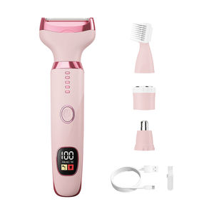 Rasoir électrique 4 en 1 pour femmes, épilation indolore, rechargeable, tondeuse à cheveux pour les aisselles, les jambes et le nez, bikini. - Product Image 6