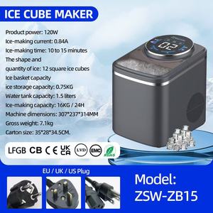 Máquina Portátil para Hacer Hielo, Mini Congelador de Bajo Consumo con Carcasa de Plástico para Uso Doméstico, en Automóviles y Hoteles, Produce Hielo en Forma de Cubos - Product Image 3