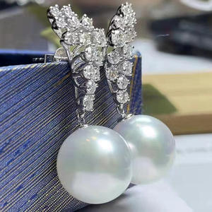 DIY Gorgeous <b>Silver</b> Jewelry <b>Earrings</b> with 8-12mm Round Beads 21600 S925 <b>Silver</b> Earnail Empty Tray 21600 DIY <b>Pearl</b> Accessories - Product Image 3