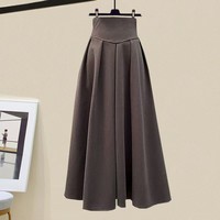 Vente flash - Ensemble 2 pièces pour femmes, automne, motif de personnage, couleur contrastée, élégant, col rond, décontracté, polyester/coton, ensemble tendance
