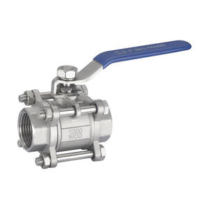 Válvula de Bola de Tres Piezas de Acero Inoxidable 304, Rosca NPT Interna, Válvula Soldada Q61F para Agua y Gas, OEM - Product Image 3