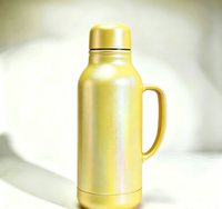 Poudre de pigment à effet aluminium jaune citron fin pour le revêtement des thermos et des bouteilles d'eau en acier inoxydable
