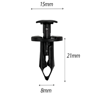 100 Clip Universali Per Rivetti In Plastica Per Auto, Clip Per Rivetti In Plastica Per Auto Clip Per Paraurti 97101528