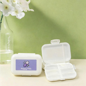 علبة أدوية أسبوعية مقاومة للماء بـ 8 أقسام للبيع بالجملة، حافظة أدوية محمولة ملونة حسب الطلب - Product Image 4