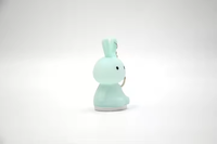 Porte-clés en silicone avec veilleuse cadeau promotionnel lapin porte-clés en silicone porte-clés en gros personnalisé