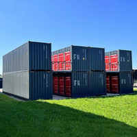 FOREMOST Units de stockage modulaires modernes pour entreprises, conteneurs de stockage mobiles en acier préfabriqué 40HC