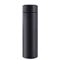 Botol Termos Digital Sensor Stainless Steel 500ml dengan Layar Temperatur, Logo Custom, Perlengkapan Minum untuk Penggunaan Luar Ruangan