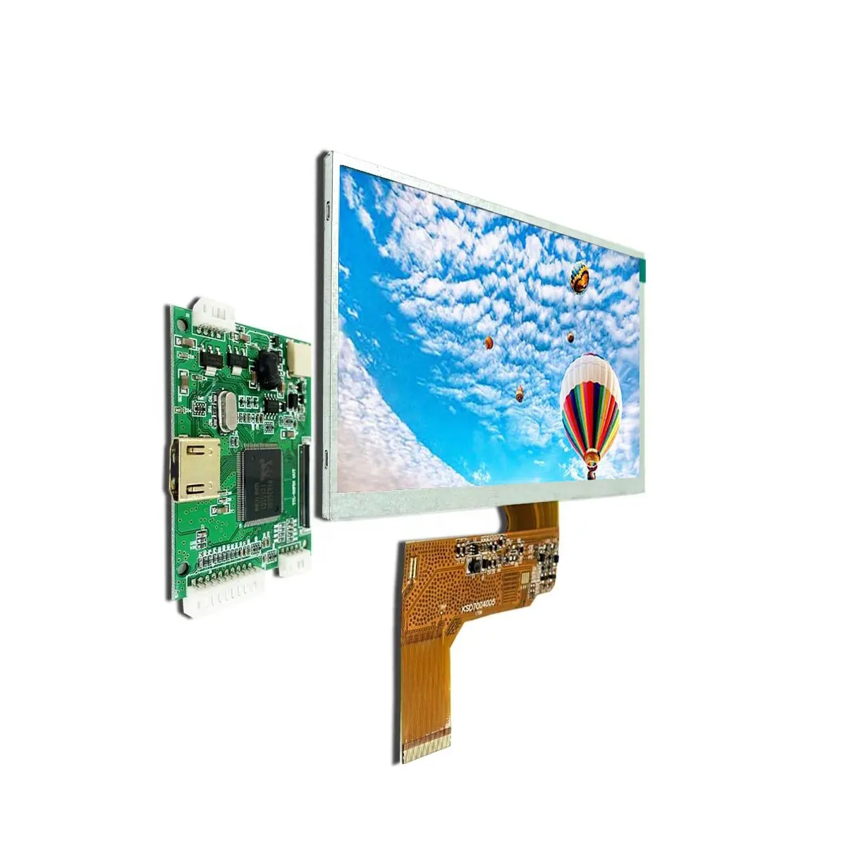 Monitor de tela lcd 7 polegadas 800x480 tft, para carro