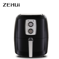 Friteuse domestique ZEHUI 5,2 L, nouveau modèle 2025, avec commande manuelle, protection contre la surchauffe, surface antiadhésive, design carré