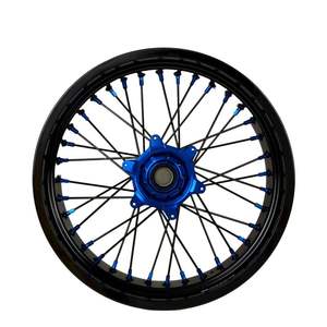 Ensemble de roues Supermotard de haute qualité en alliage d'aluminium 7116 pour YAMAHA <span class=keywords><strong>WR</strong></span> YZ <span class=keywords><strong>125</strong></span> 250 YZF 250 450 - Product Image 6