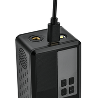 Compresseur d'air sans fil 150 PSI avec moteur sans balais, pompe, moniteur de pression des pneus ABS et lampe torche pour vélo, camping, randonnée