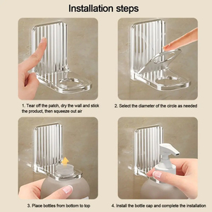 Wholesale <b>Shower</b> Gel Bottle Bathroom Rack Adjustable Shampoo Hanger <b>Hooks</b> No Drill Wall Mounted Universal Soap Dispenser Holders - Product Image 5