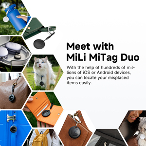 MiLi MiTag - Localizador GPS Inteligente, Resistente al Agua IP65, para Equipaje, Maletas, Bolsos, Carteras, Compatible con Teléfonos IOS y Android, Color Blanco - Product Image 6