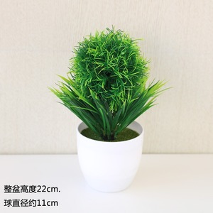 Cây nhân tạo Mini bóng nhỏ trong chậu cỏ bóng cây bonsai trang trí nhà hoa trang trí sáng tạo Quả Cầu Tuyết Anh Đào - Product Image 5