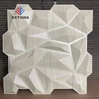 AISEN DECOR PVC 3D Paneles de pared Decoración fácil para el hogar Patrón geométrico Nuevo Diseño Interior Decoraciones de pared Función impermeable