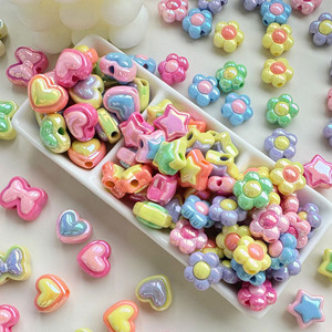 Cadena de teléfono móvil con cuentas de resina de corazón de flor de estrella de cinco puntas a juego de alta calidad accesorios DIY - Product Image 4