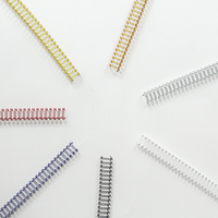Spirales de reliure métalliques A4 noires 7,9 mm, 100 pièces, multicolores, plusieurs tailles, pour reliure de documents