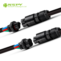 NSPV 500V 50A Connecteurs d'onduleur solaire AC Câble AC 5 broches IP67 étanche pour connecteur solaire certifié UL94-V0 ignifuge