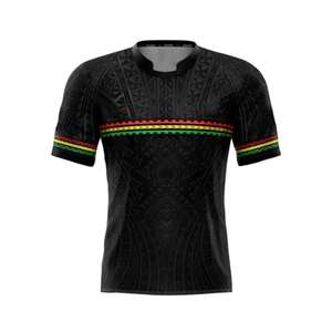 Maillots de rugby et polos de football australien pour hommes, personnalisés, respirants, d'été, de haute qualité, 100 % polyester - Product Image 4