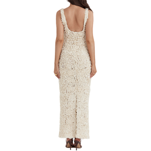 Da donna Sexy ed elegante senza maniche <span class=keywords><strong>a</strong></span> schiena Modulare con confezione <span class=keywords><strong>Midi</strong></span> <span class=keywords><strong>abiti</strong></span> Sexy con scollo <span class=keywords><strong>a</strong></span> V profondo fiore 3D - Product Image 3