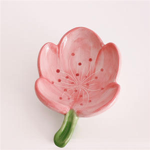 <span class=keywords><strong>Portasapone</strong></span> con Design a forma di fiore <span class=keywords><strong>portasapone</strong></span> auto drenante in ceramica per saponi solidi di tutte le dimensioni comuni - Product Image 4