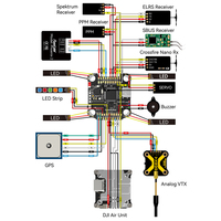 Contrôleur de vitesse électronique 4-en-1 F405 V4 55A 30x30 FC&ESC Stack pour accessoires de drones