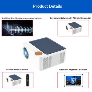 TRANSJEE 2022 Nouveau projecteur domestique 1080P 400 ANSI Lumens, home cinéma, WIFI intelligent sans fil double bande 5G, téléphone mobile - Product Image 2