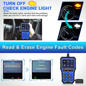 12V <span class=keywords><strong>OBD</strong></span> II giao thức màu xanh ym529 OBDII Scanner OBD2 mã đọc xe tự động Công cụ Chẩn Đoán - Product Image 6