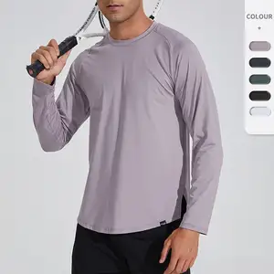 Plus Size Men's Shirts High Quality Long Sleeve Sports T Shirt Gym Wear Quick Drying Sport Men Shirts