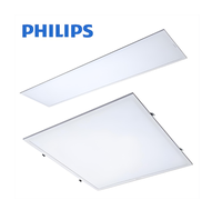 Plafonnier encastré Philips, panneau LED plat en laine minérale de gypse, cadre en aluminium intégré, plaque lumineuse RC037V