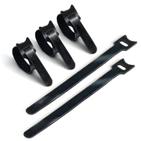 Bande de fixation attaches de câble fils réutilisables double face cordons nylon réglable dos à dos crochet et boucle sangles