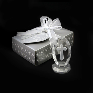 Figura de Cruz de Cristal al por Mayor con Caja de <span class=keywords><strong>Regalo</strong></span> 2.8x5cm, Decoración Religiosa para Mesa, Suministro al por Mayor, Recuerdos para Baby Shower y Regalos de <span class=keywords><strong>Bautizo</strong></span> - Product Image 6