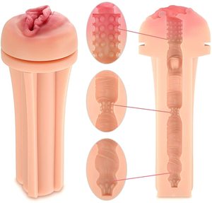 Jolly Space Manual Realistic Pocket Pussy 3D Vagina Stroker Enhance Personal Wellness <strong>Flashlight</strong> Design Cup <strong>Masturbating</strong> for Men