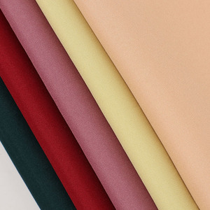 Bán buôn 97% polyester 3% spandex 80 + Màu sắc 90gsm đầy đủ ngu si đần độn căng Đồng bằng satin giả vải lụa cho Ăn mặc - Product Image 4