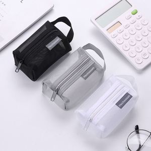 Mesh Purse Portable Small Makeup Bags Mini Cosmetic Clear Nylon <b>Travel</b> Toiletry Bag Valentines Day <b>Gifts</b> for Women - Product Image 3